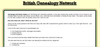 British Genealogy Network screen shot